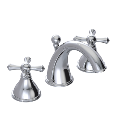 Rubinet 1AFJC Widespread Lav Set With (Jasmin Spout) Less Drain