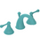 Rubinet 1AFJL Widespread Lav Set With (Jasmin Spout) Less Drain