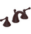 Rubinet 1AFJL Widespread Lav Set With (Jasmin Spout) Less Drain