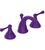 Rubinet 1AFJL Widespread Lav Set With (Jasmin Spout) Less Drain