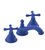 Rubinet 1AFMC Widespread Lav Set (Less Drain)