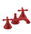 Rubinet 1AFMC Widespread Lav Set (Less Drain)