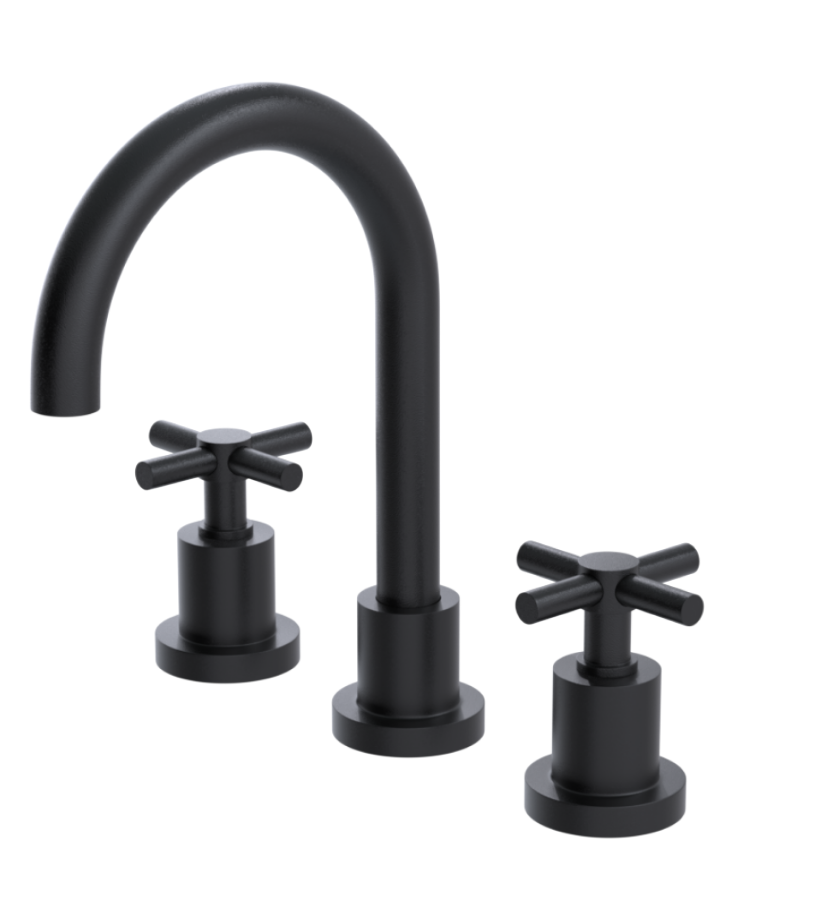 Rubinet 1AGLC Widespread Lav Set With Lasalle Spout (Less Drain)
