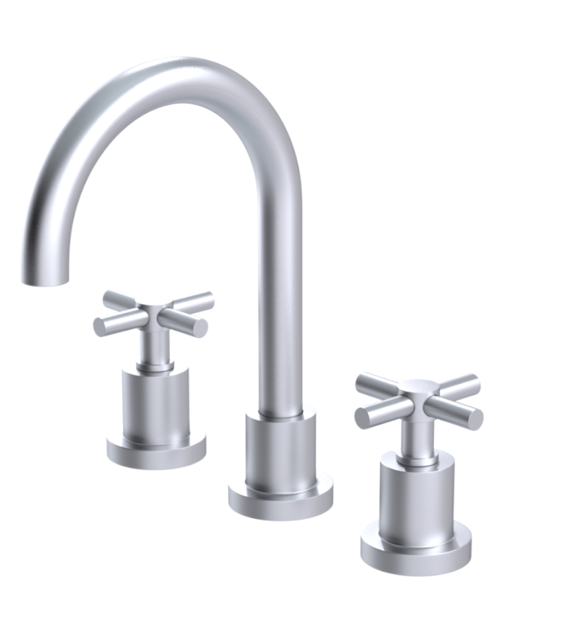 Rubinet 1AGLC Widespread Lav Set With Lasalle Spout (Less Drain)