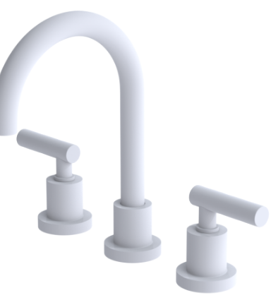 Rubinet 1AGLL Widespread Lav. Set. (Less Drain)