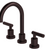 Rubinet 1AGLL Widespread Lav. Set. (Less Drain)