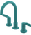 Rubinet 1AHLL Widespread Lav. Set. (Less Drain)