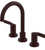 Rubinet 1AHLL Widespread Lav. Set. (Less Drain)