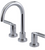 Rubinet 1AHLL Widespread Lav. Set. (Less Drain)