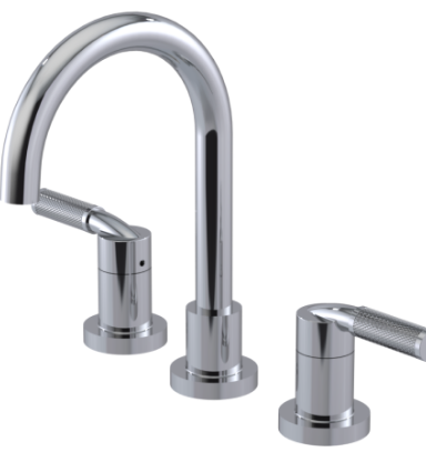 Rubinet 1AHLL Widespread Lav. Set. (Less Drain)