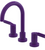 Rubinet 1AHLL Widespread Lav. Set. (Less Drain)