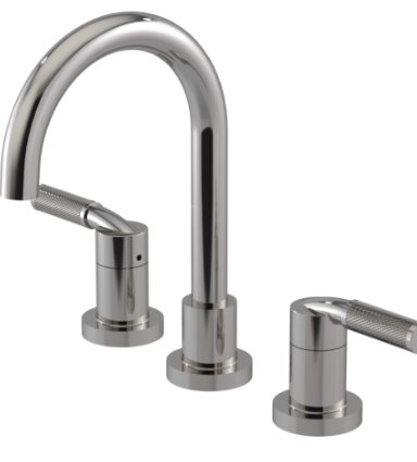 Rubinet 1AHLL Widespread Lav. Set. (Less Drain)