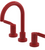 Rubinet 1AHLL Widespread Lav. Set. (Less Drain)