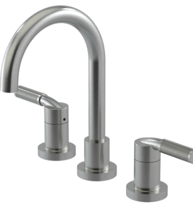 Rubinet 1AHLL Widespread Lav. Set. (Less Drain)