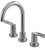 Rubinet 1AHLL Widespread Lav. Set. (Less Drain)