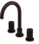 Rubinet 1AHLR Widespread Lav. Set. (Less Drain)