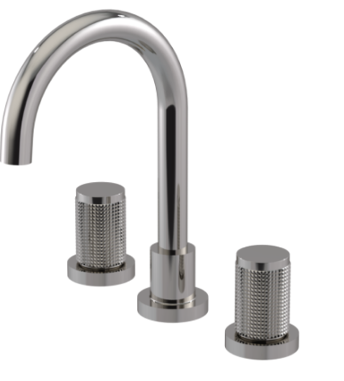 Rubinet 1AHLR Widespread Lav. Set. (Less Drain)