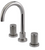 Rubinet 1AHLR Widespread Lav. Set. (Less Drain)