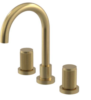 Rubinet 1AHLR Widespread Lav. Set. (Less Drain)