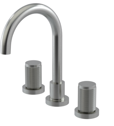 Rubinet 1AHLR Widespread Lav. Set. (Less Drain)