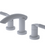 Rubinet 1AHOL Widespread Lav. Set. (Less Drain)