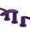 Rubinet 1AHOL Widespread Lav. Set. (Less Drain)