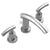 Rubinet 1AHOL Widespread Lav. Set. (Less Drain)