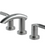 Rubinet 1AHOL Widespread Lav. Set. (Less Drain)