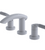 Rubinet 1AHOL Widespread Lav. Set. (Less Drain)