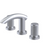 Rubinet 1AHOR WIDESPREAD LAV SET (Less Drain)