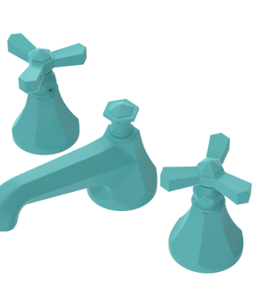Rubinet 1AHXC Widespread Lav Set (Less Drain)