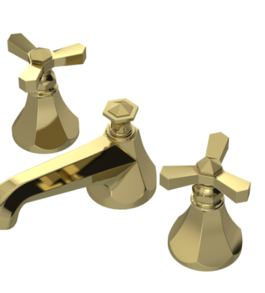 Rubinet 1AHXC Widespread Lav Set (Less Drain)