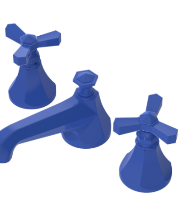 Rubinet 1AHXC Widespread Lav Set (Less Drain)