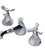 Rubinet 1AHXC Widespread Lav Set (Less Drain)