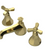 Rubinet 1AHXC Widespread Lav Set (Less Drain)