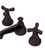 Rubinet 1AHXC Widespread Lav Set (Less Drain)
