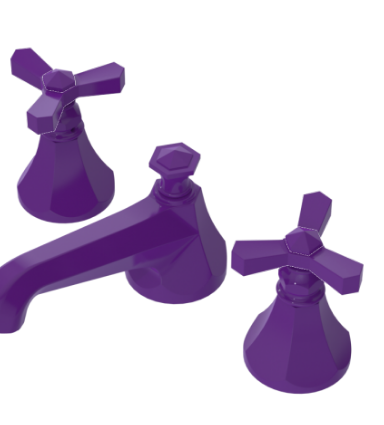 Rubinet 1AHXC Widespread Lav Set (Less Drain)
