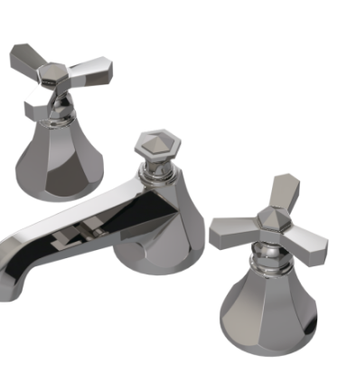 Rubinet 1AHXC Widespread Lav Set (Less Drain)