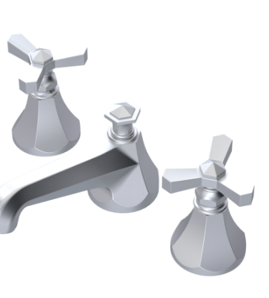 Rubinet 1AHXC Widespread Lav Set (Less Drain)