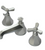 Rubinet 1AHXC Widespread Lav Set (Less Drain)
