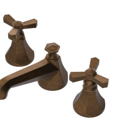 Rubinet 1AHXC Widespread Lav Set (Less Drain)