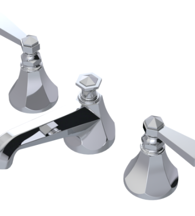 Rubinet 1AHXL Widespread Lav. Set. (Less Drain)