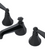 Rubinet 1AHXL Widespread Lav. Set. (Less Drain)