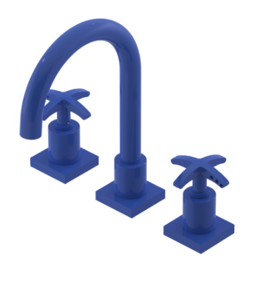Rubinet 1ALAC Widespread Lav Set (Less Drain)