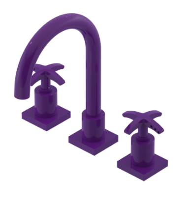 Rubinet 1ALAC Widespread Lav Set (Less Drain)