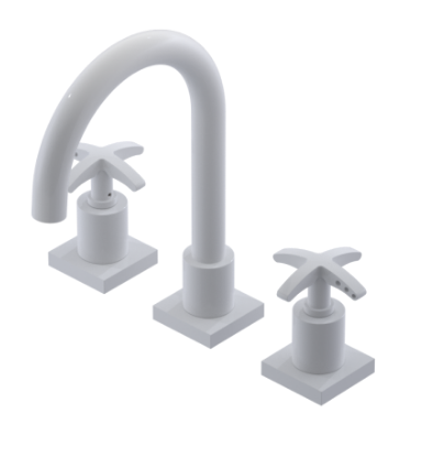 Rubinet 1ALAC Widespread Lav Set (Less Drain)