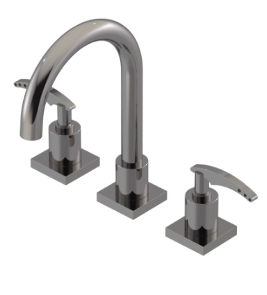 Rubinet 1ALAL Widespread Lav Set (Less Drain)