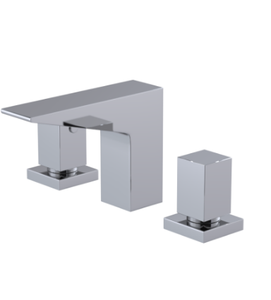 Rubinet 1ARSQ Widespread Lav Set (Less Drain)