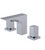 Rubinet 1ARSQ Widespread Lav Set (Less Drain)