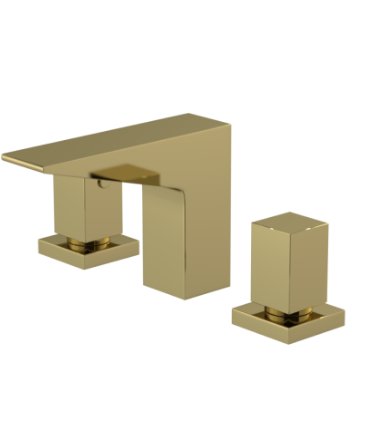 Rubinet 1ARSQ Widespread Lav Set (Less Drain)